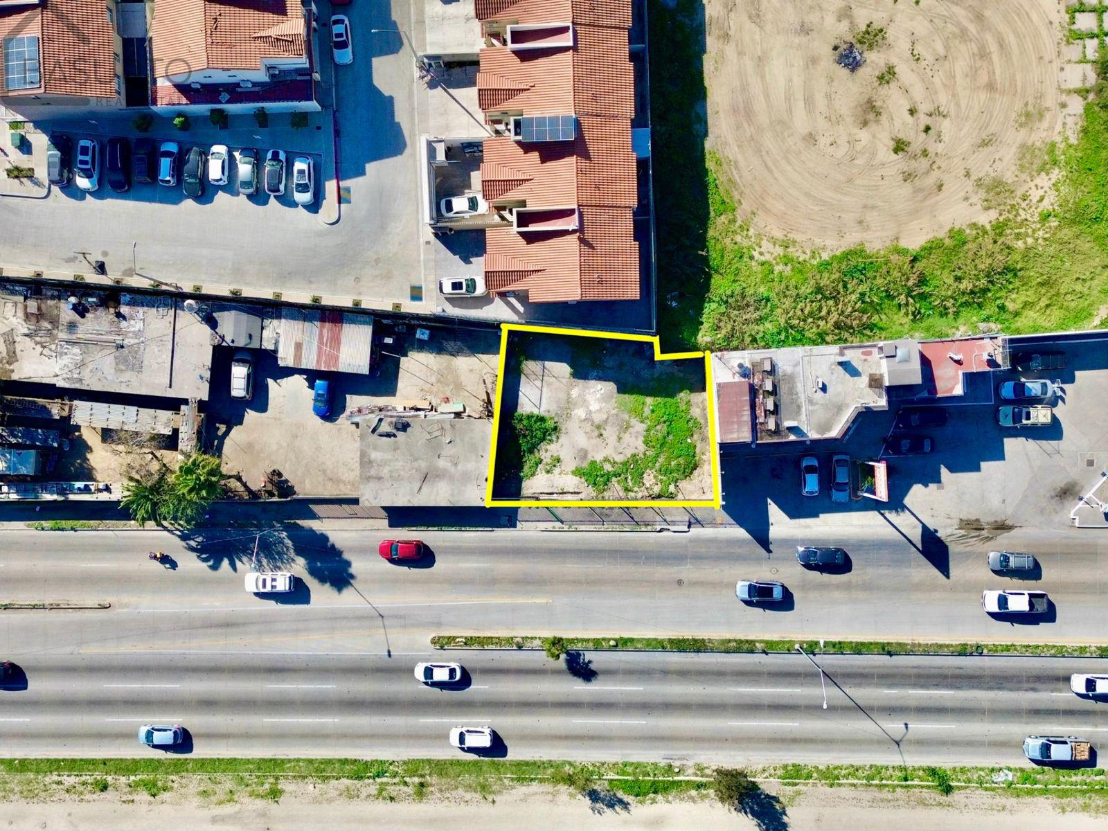 Perspectiva del lote comercial Vía Rápida 1
